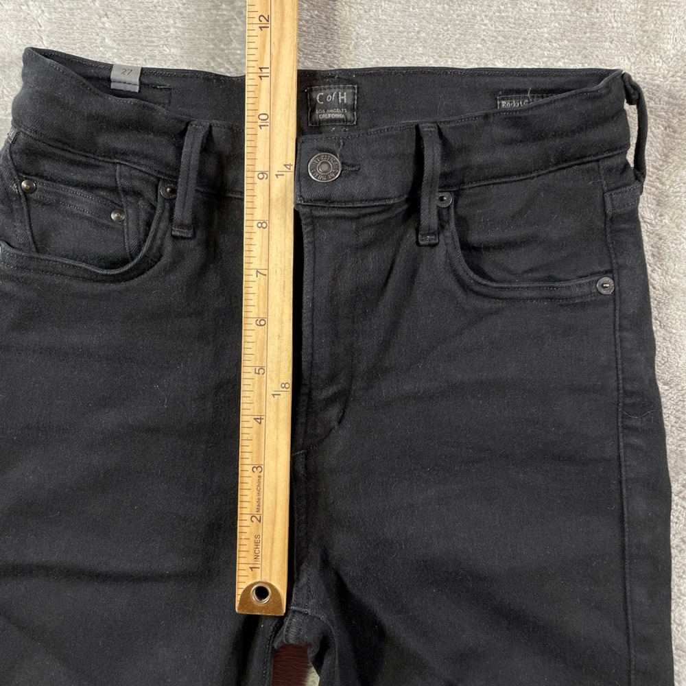 Citizens of Humanity Jeans Womens 27 Black Rocket Crop High Rise Skinny - Picture 6 of 14